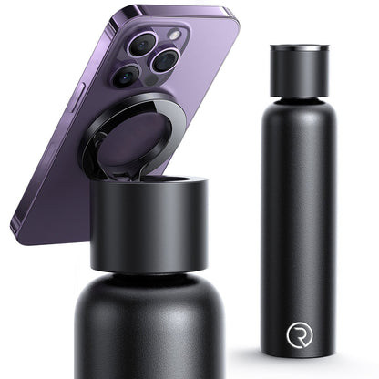 Tripod Water Bottle with MagSafe Mount - 750 ml - Black