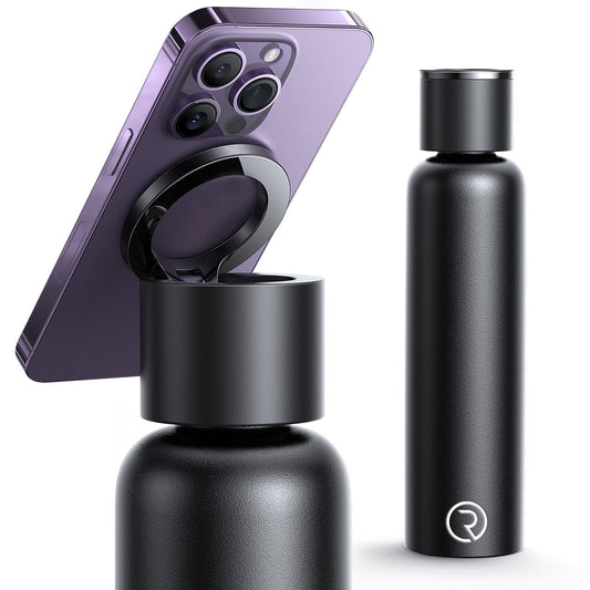 Tripod Water Bottle with MagSafe Mount - 750 ml - Black
