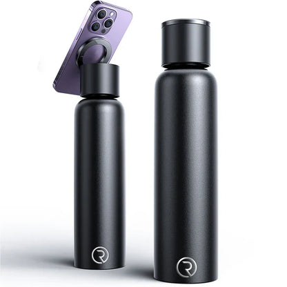 Tripod Water Bottle with MagSafe Mount - 750 ml - Black