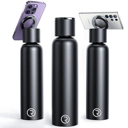 Tripod Water Bottle with MagSafe Mount - 750 ml - Black