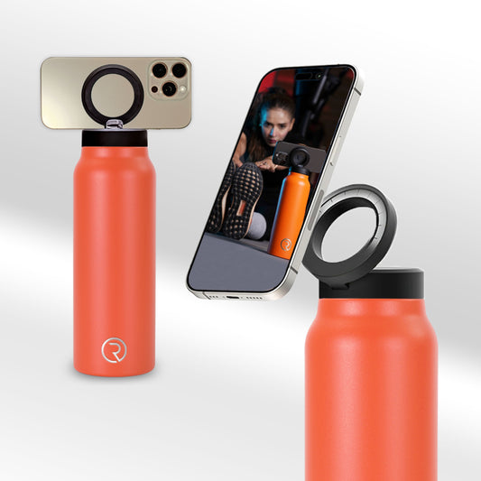 Tripod Water Bottle with MagSafe Mount - 32oz/1000 ml - Orange