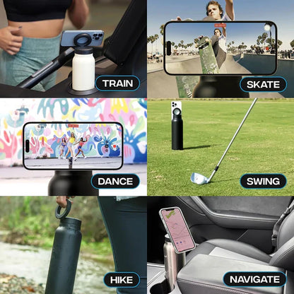 Tripod Water Bottle with MagSafe Mount - 32oz/1000 ml - Pink
